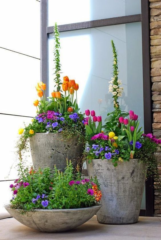 flower container and planter idea
