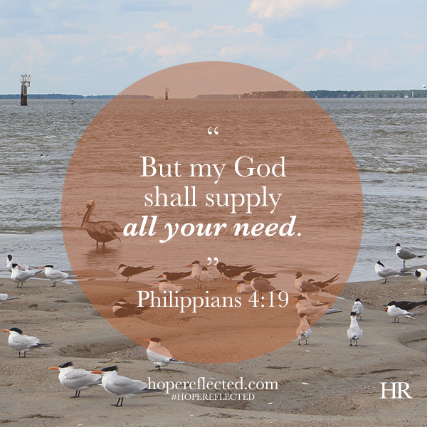 Monday encouragement Philippians 4:19