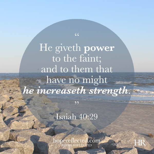 isaiah 40:29 encouragement and strength