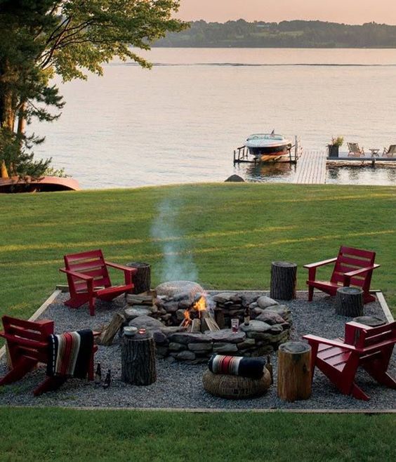 5 Inspiring Outdoor Fire Pits To Add, Fieldstone Fire Pit Designs