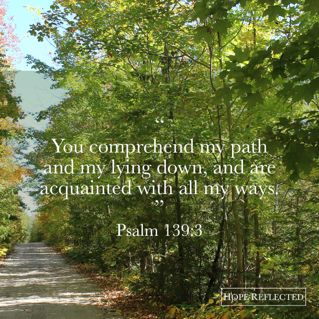 encouragement psalm 139:3