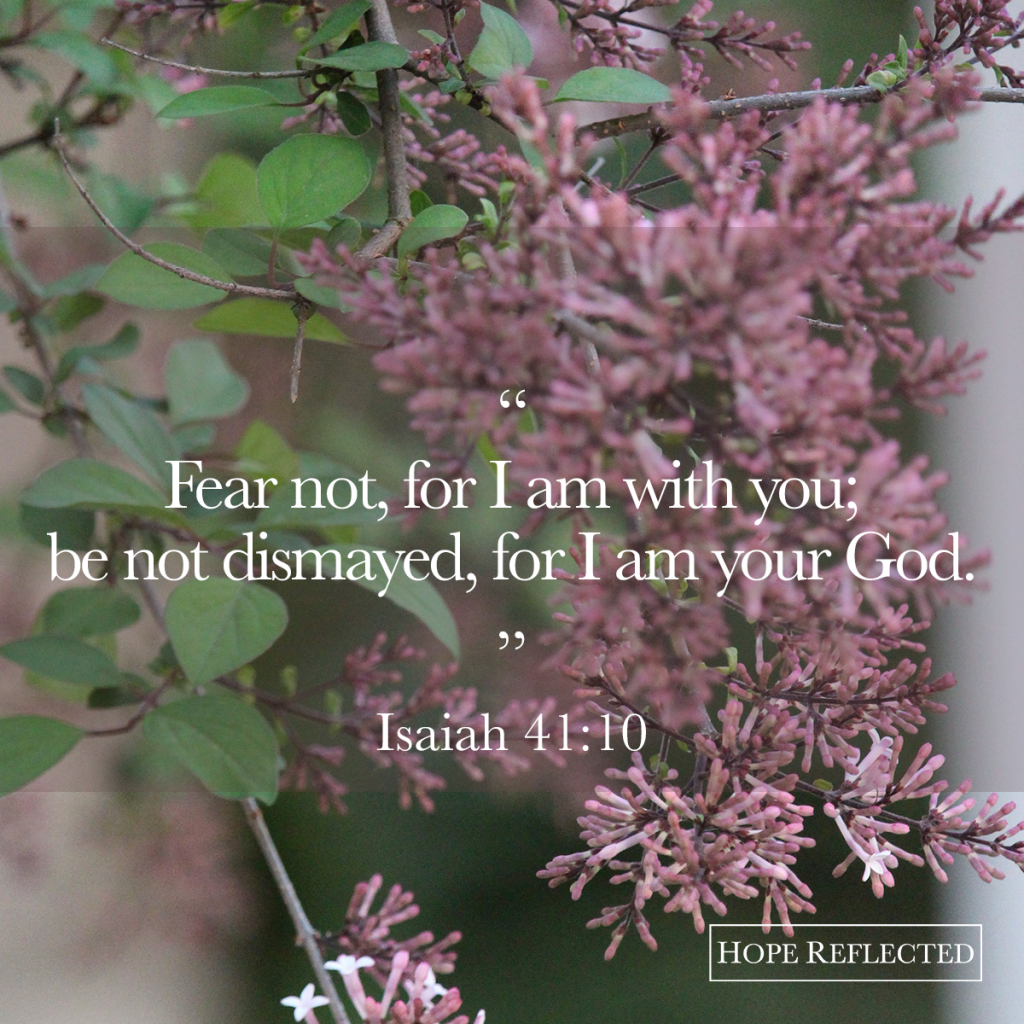 what to do in the face of fear isaiah 41:10