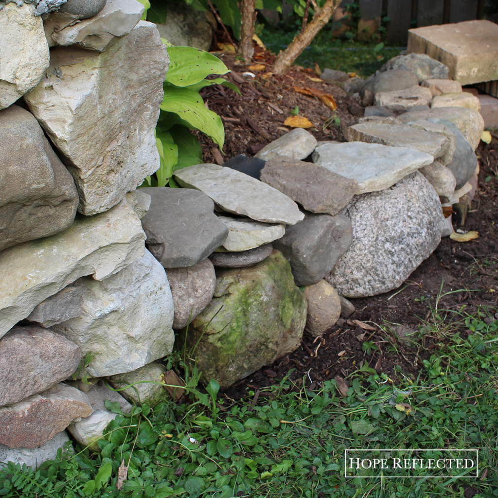 Our latest garden stone border. | See more at hopereflected.com