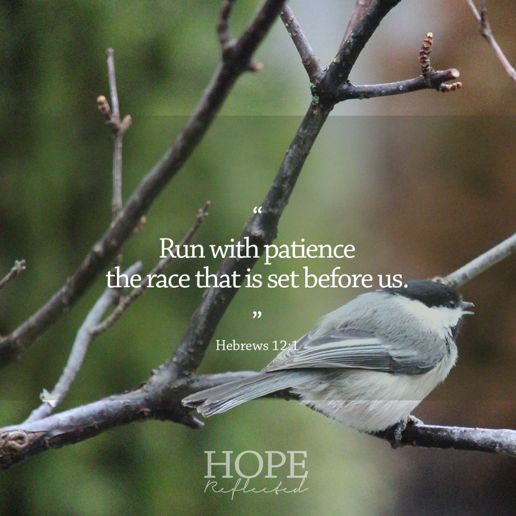 Perseverance: "Run with patience the race that is set before us.” (Hebrews 12:1) | see more at hopereflected.com